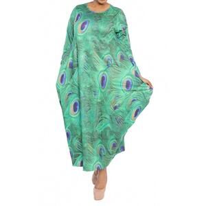 NEW KARA CHIC flowing muse dress in peacock